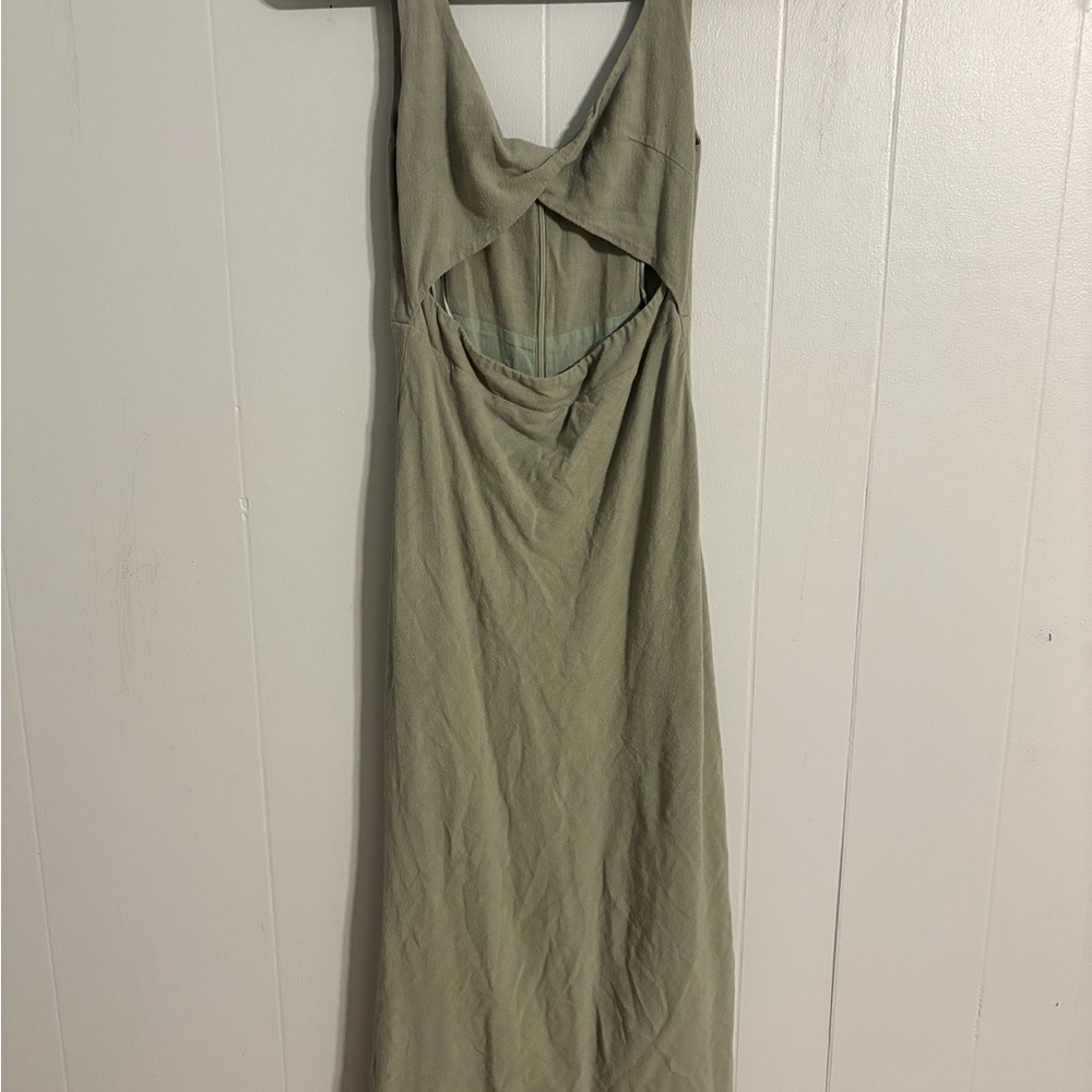 Petal and Pup Olive Green Women's Dress